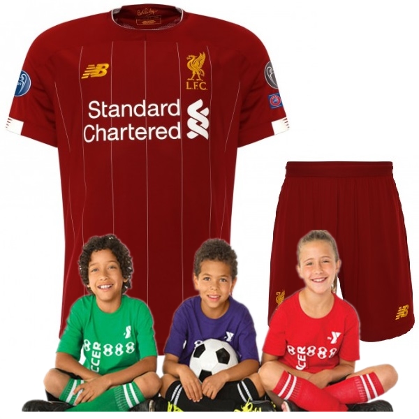 Kid's Liverpool LFC European Home Shirt 19/20 (Customizable)